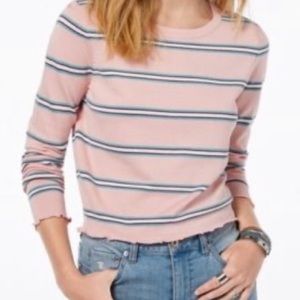 Ultra Flirt Pink Shirt with Blue Stripes